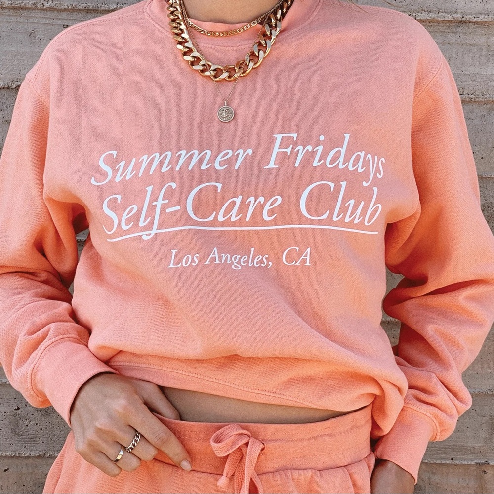 Summer Fridays Self Care Club Sweatshirt